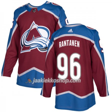 Miehille NHL Colorado Avalanche Pelipaita Mikko Rantanen 96 Adidas 2017-2018 Burgundy Authentic